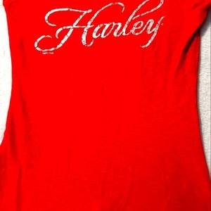 Women's size medium red Harley t-shirt